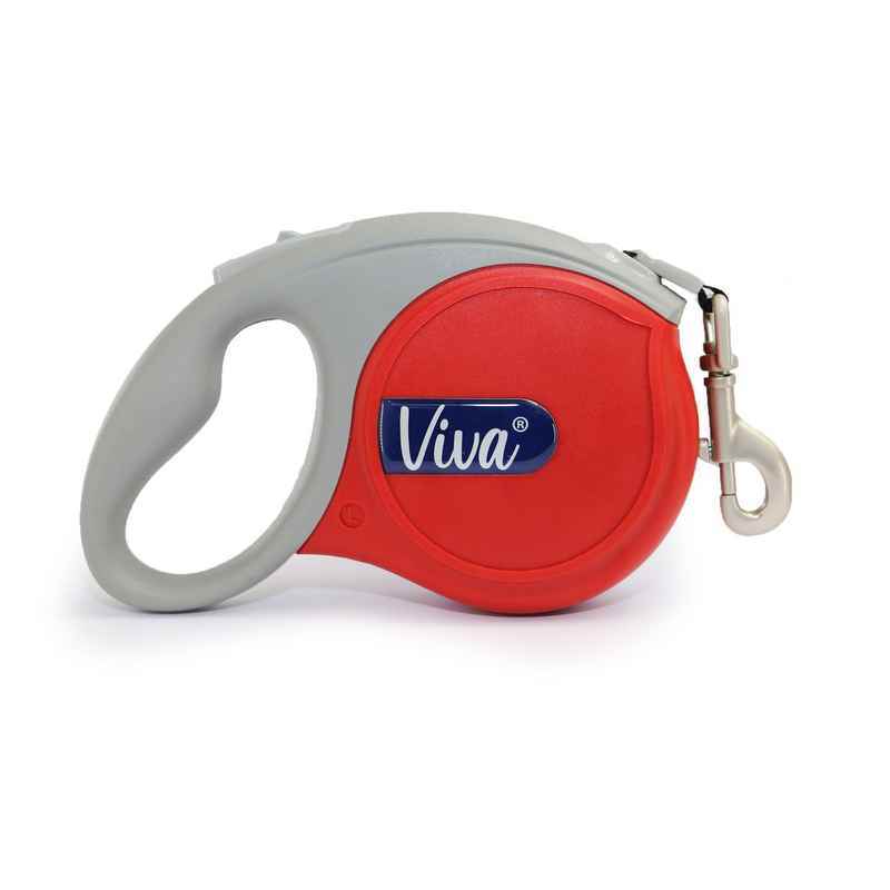 Ancol Viva Retractable Tape Dog Lead Red Large 5m