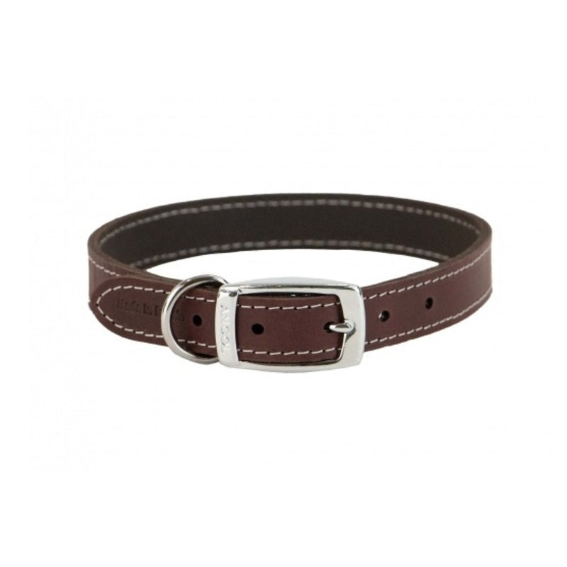 Ancol Heritage Collection Leather Oxblood Collar