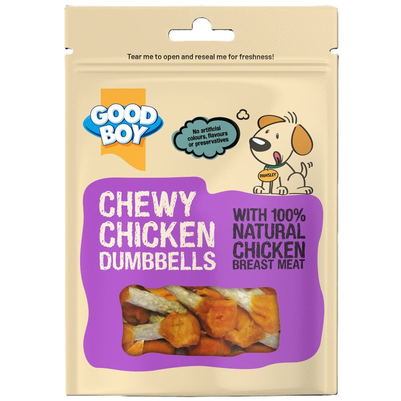 Good Boy Chewy Chicken Dumbbell 350g x 4