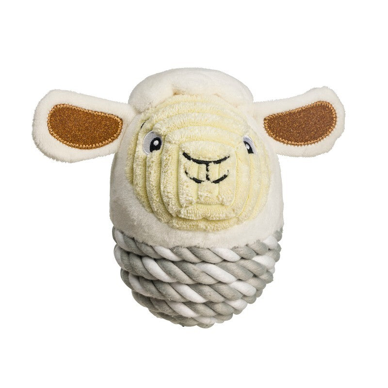House of Paws Sheep Rope Ball Dog Toy