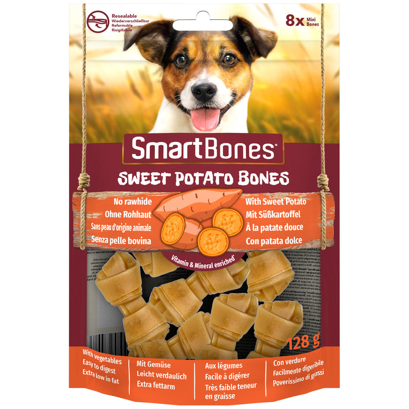 SmartBones Sweet Potato Mini Dog Treats 8 Pieces x 7