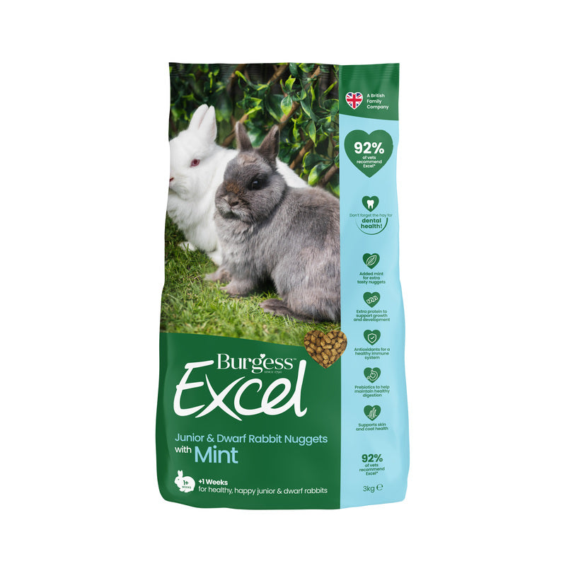 Burgess Excel Junior & Dwarf Nuggets Mint x 4