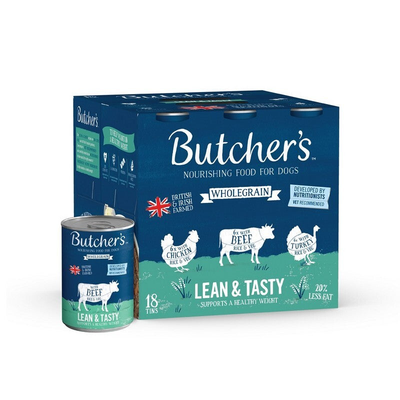 Butchers Wholegrain Lean & Tasty Tins 390g x 18
