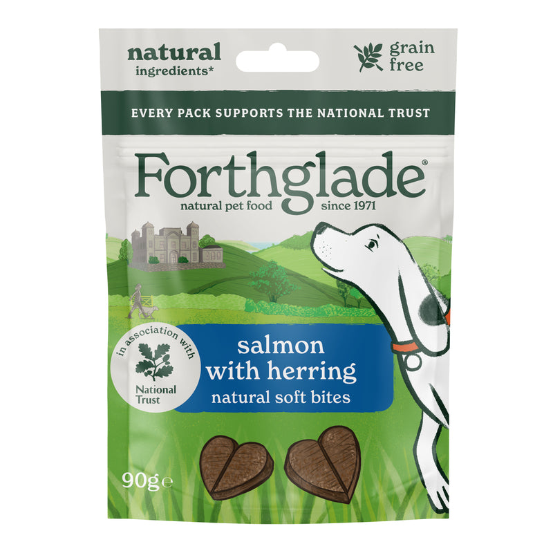 Forthglade National Trust Soft Bites Salmon & Herring Treats 90g x 8