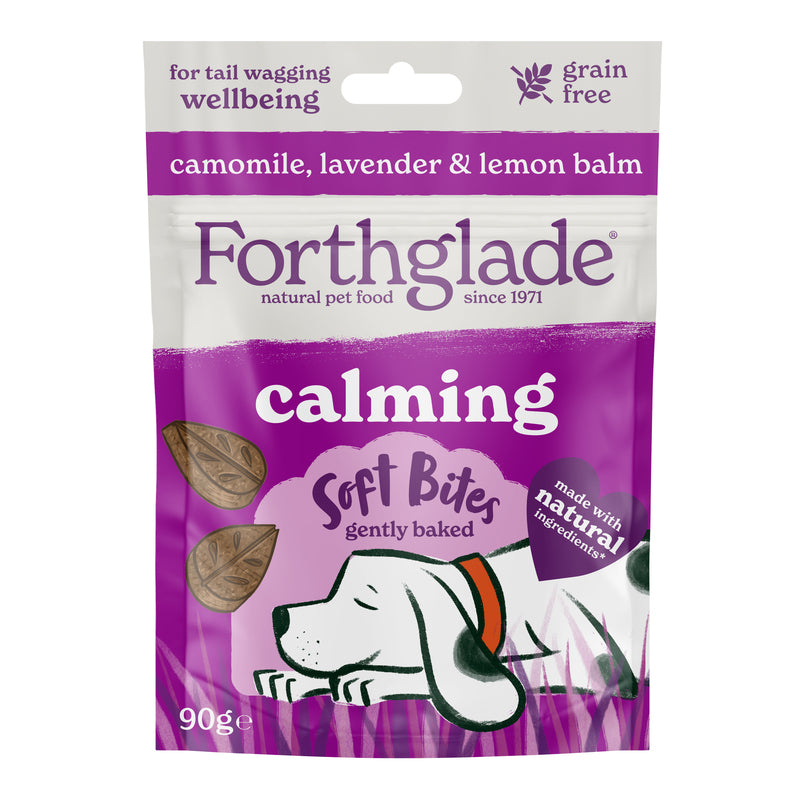 Forthglade Natural Soft Bites Calming Grain Free Camomile, Lavender & Lemon Treats 90g x 8