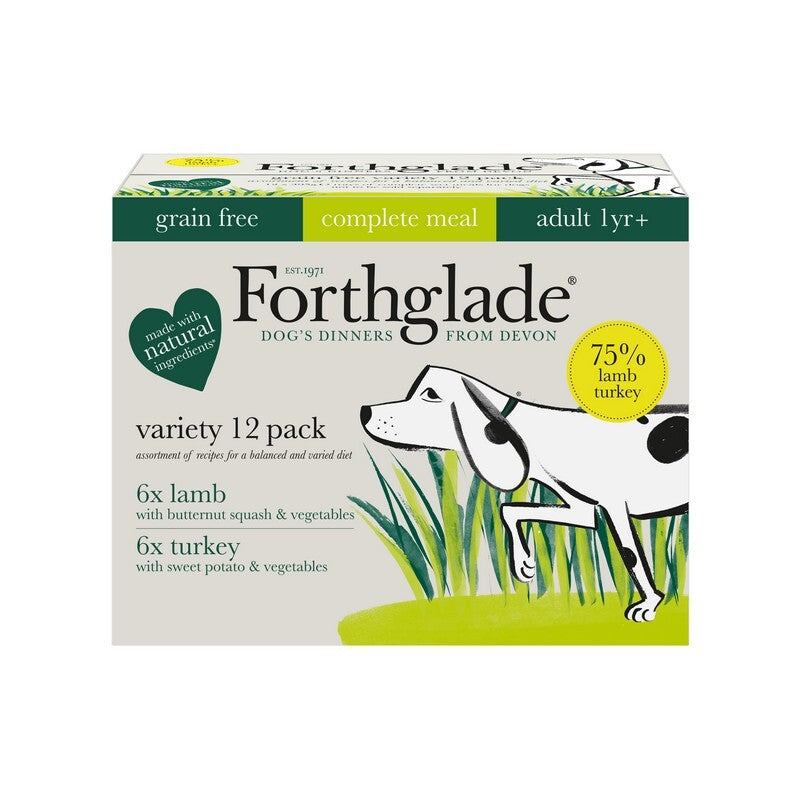 Forthglade Adult Complete Grain Free Duo Lamb & Turkey 395g x 12