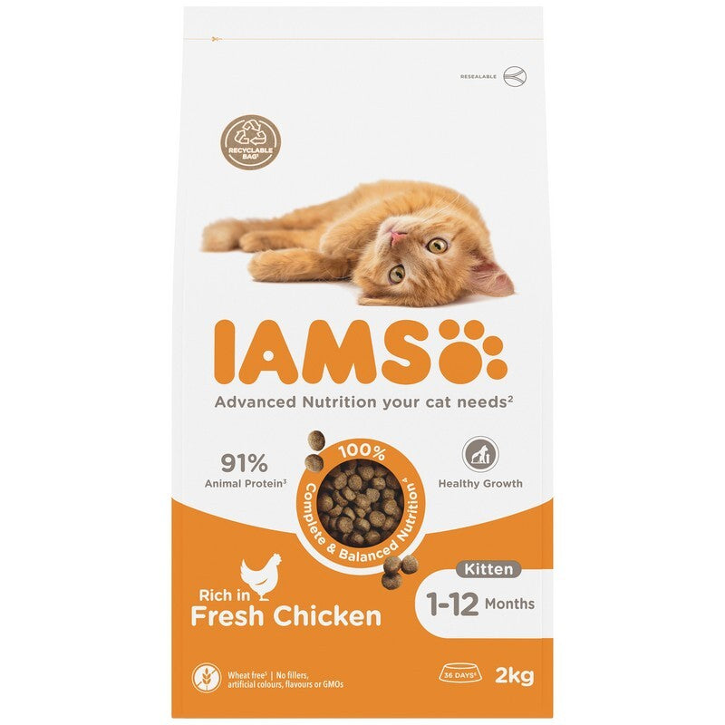 Iams Kitten with Chicken 2kg x 2