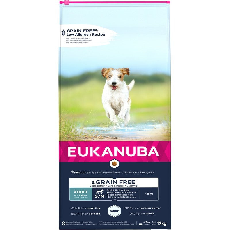 Eukanuba Adult Small/Medium Breed Grain Free Ocean Fish