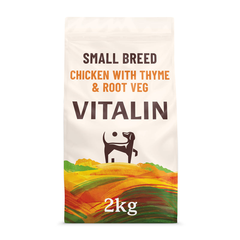 Vitalin Adult Small Breed Chicken with Thyme & Root Veg 2kg x 4