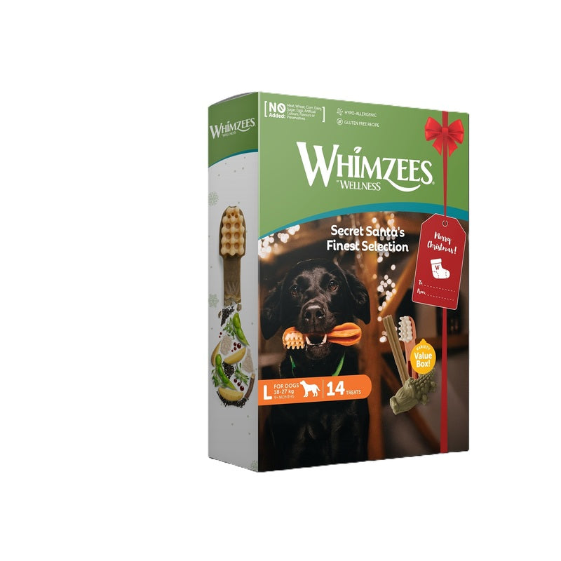 Whimzees Xmas Variety Value Box pieces