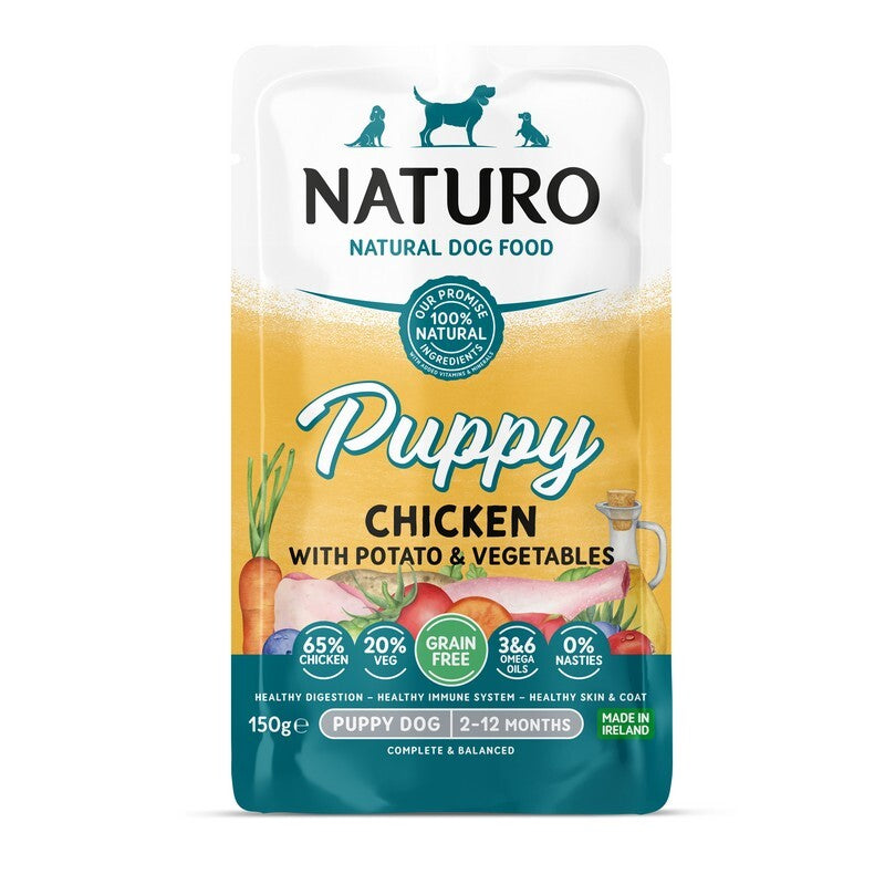 Naturo Puppy Grain Free Chicken with Potato & Veg 150g x 8