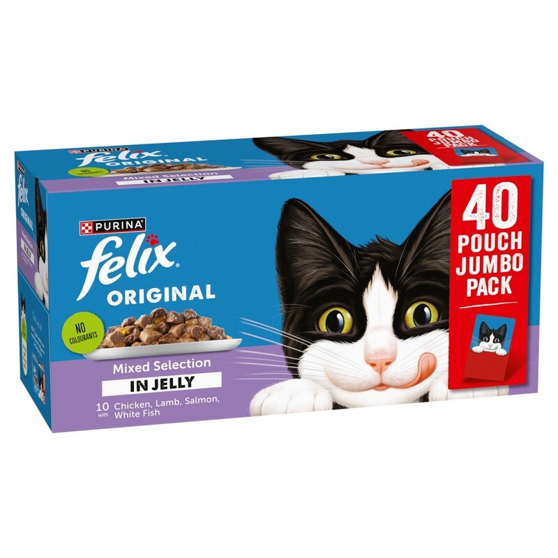 Felix Adult Original Mixed Selection in Jelly Pouches 85g x 40