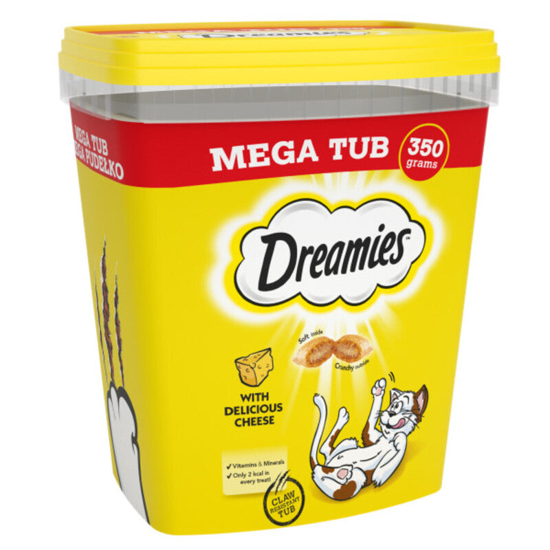 Dreamies Cheese Cat Treats Mega Tub 350g x 2