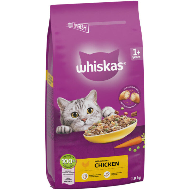 Whiskas Dry 1+ Adult Chicken 1.9kg