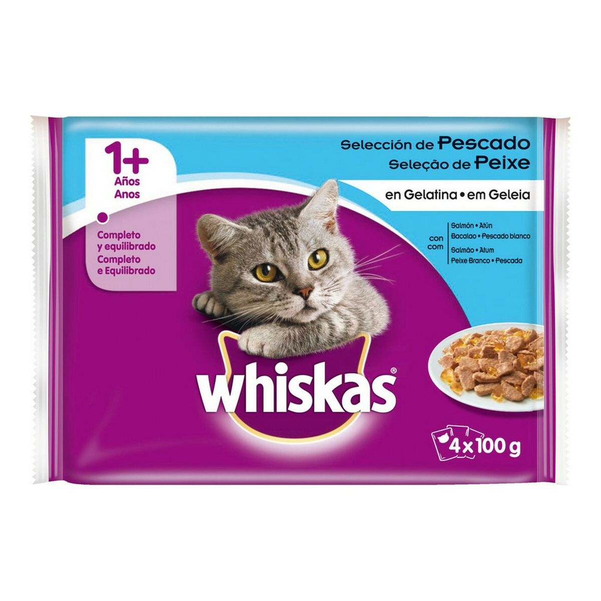 Cat food Whiskas 150810 (4 x 100 g)-0