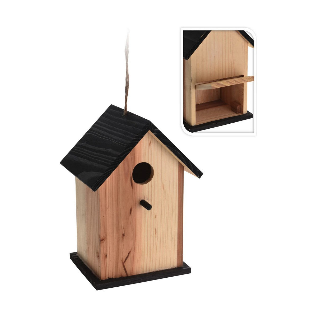 Bird House Wood (15,5 x 13 x 22 cm)-1