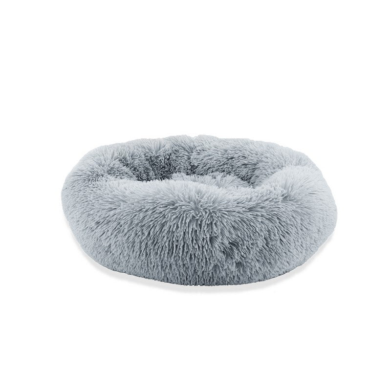 Ancol Sleepy Paws Super Soft Plush Donut Bed Slate Grey