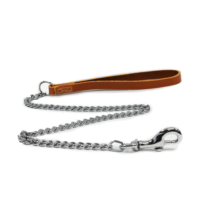 Ancol Classic Collection Leather Chain Lead