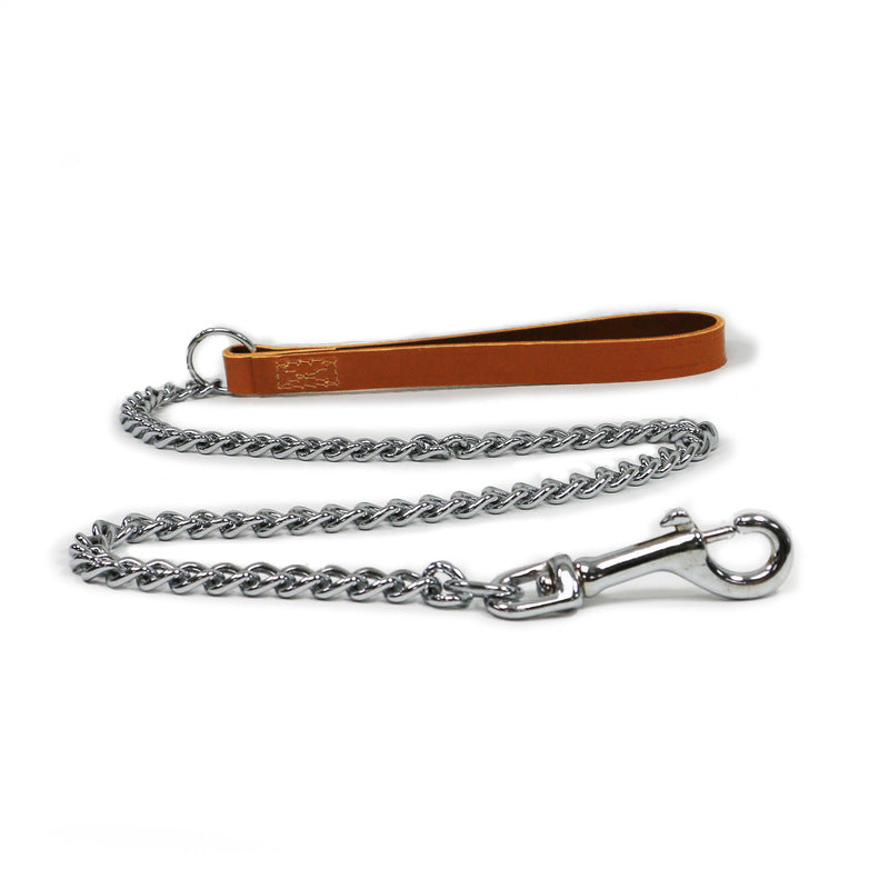 Ancol Classic Collection Leather Chain Lead