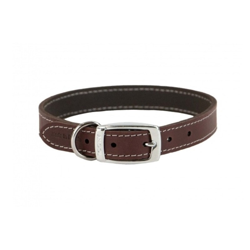 Ancol Heritage Collection Leather Oxblood Collar