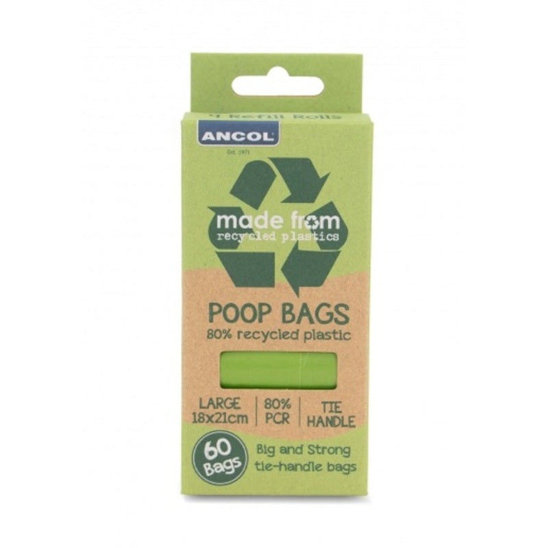 Ancol Made From Flat Pack Poop Bags bags x 12
