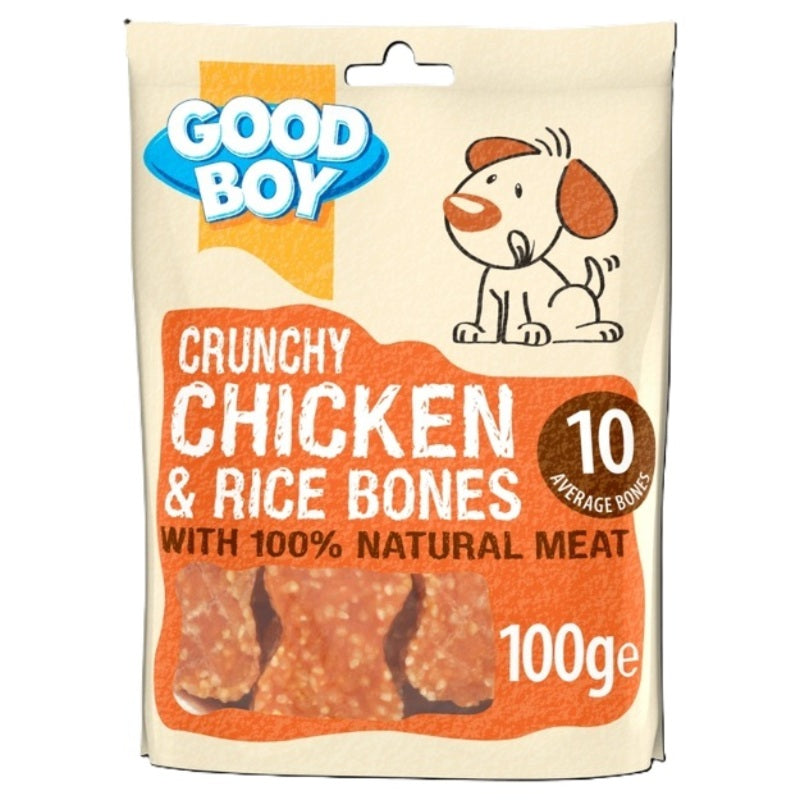 Good Boy Crunchy Chicken & Rice Bones 100g x 8