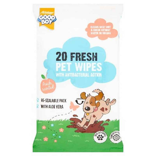 Good Boy Pet Wipes 20 Fresh Wipes x 15