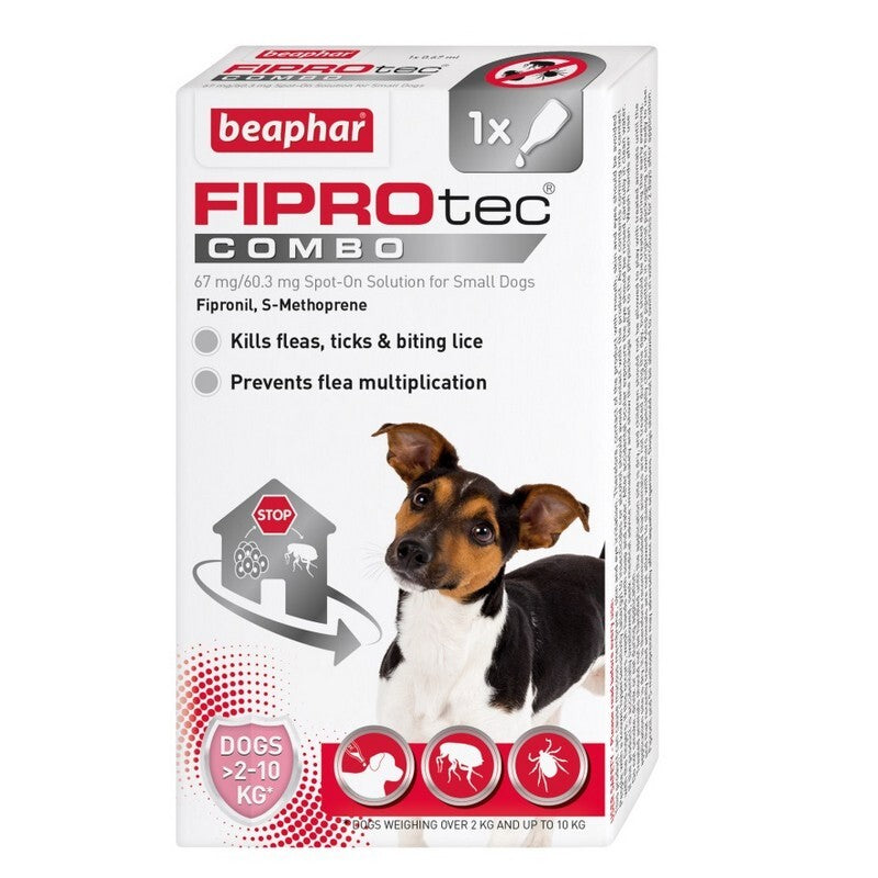 Beaphar FIPROtec COMBO Flea & Tick Spot On for Small Dogs