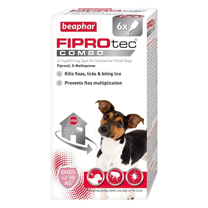 Beaphar FIPROtec COMBO Flea & Tick Spot On for Small Dogs