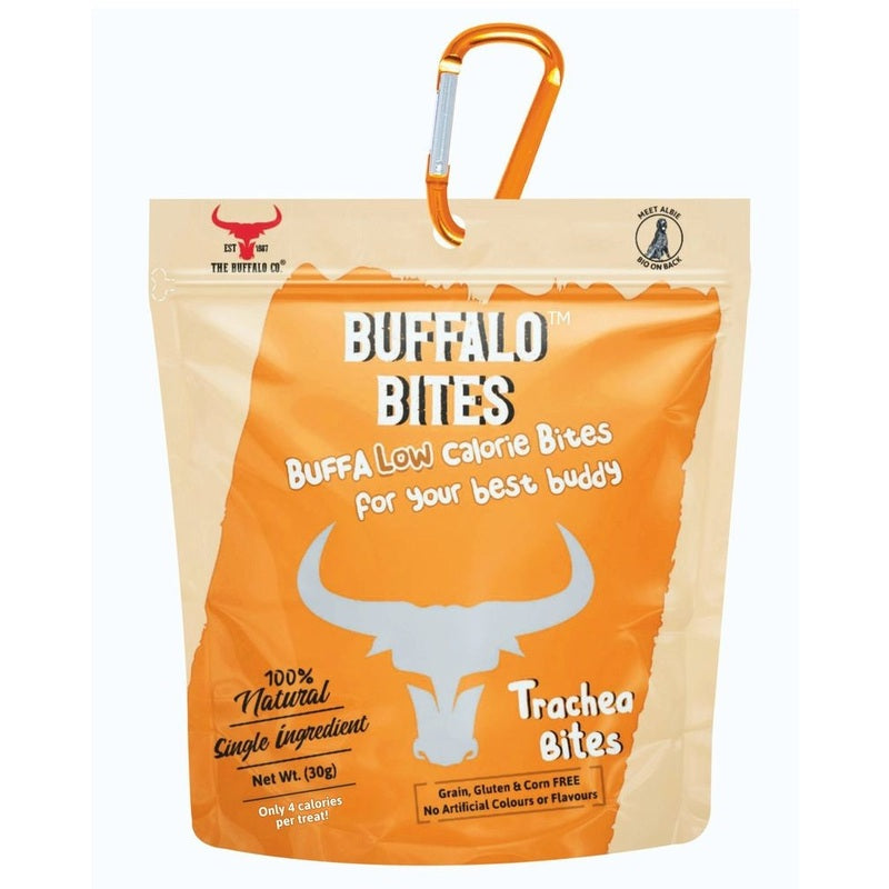The Buffalo Co Buffalo Bites Trachea Training Treats 30g x 6