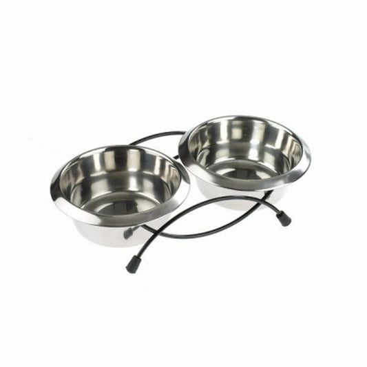 Classic Anti-Tip Twin Feeder & Dish 470ml x 2