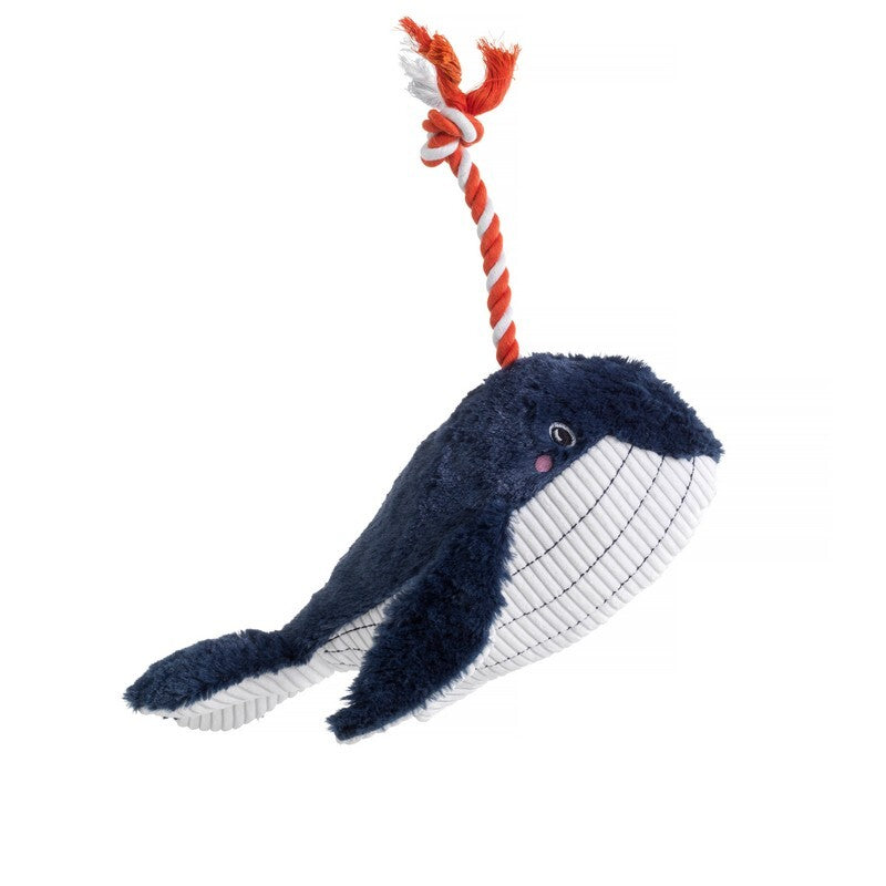 House of Paws Under the Sea Blue Whale Dog Toy