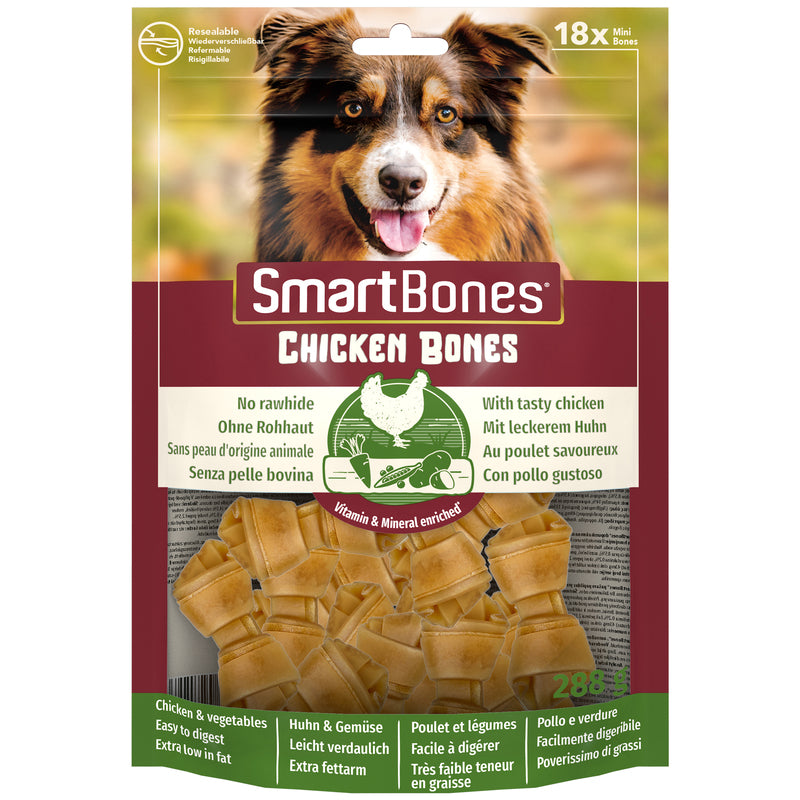 SmartBones Chicken Mini Dog Treats 6 x 18 Pieces