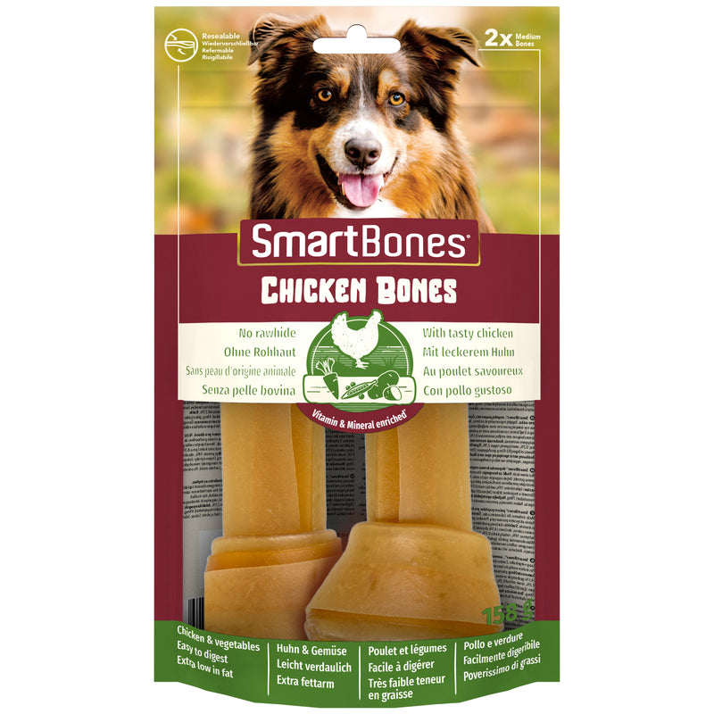 SmartBones Chicken Medium Dog Treats 2 Pieces x 8
