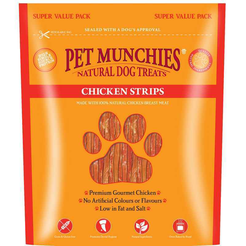 Pet Munchies Dog Treat Chicken Strips 320g x 3