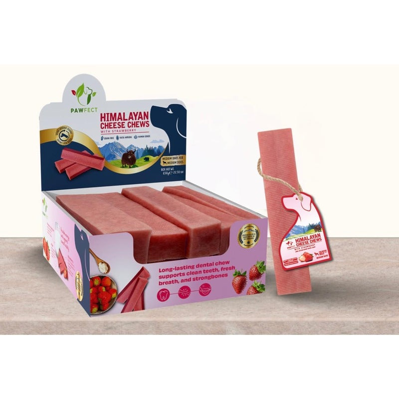 Pawfect Himalayan Strawberry Cheese Chew Bar