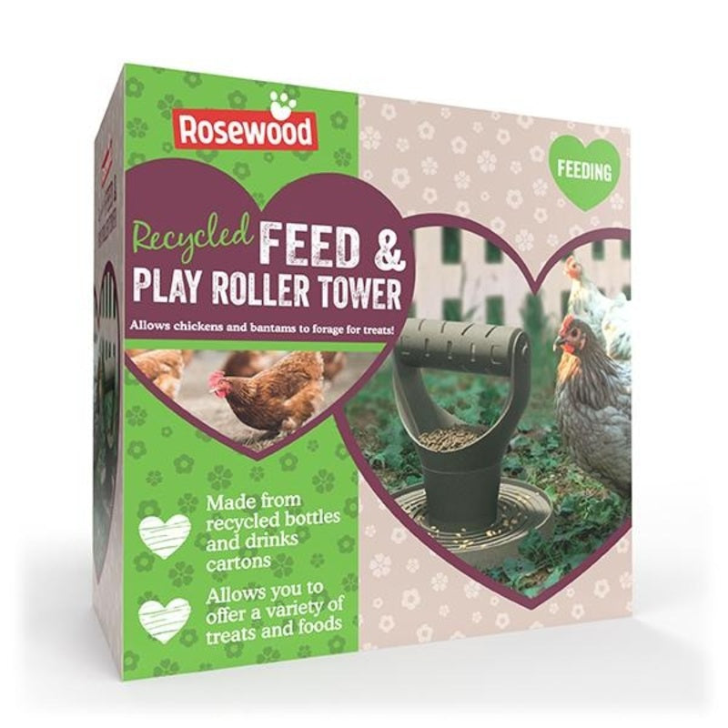 Rosewood Play-Time Recycled Feed & Play Roller Tower