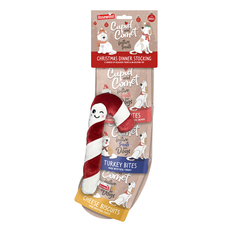 Rosewood Xmas Dog Christmas Dinner Stocking