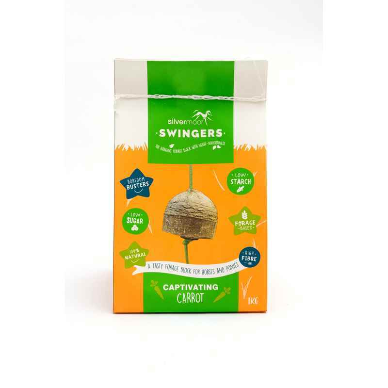 Silvermoor Swingers Captivating Carrot Grass Ball Treat