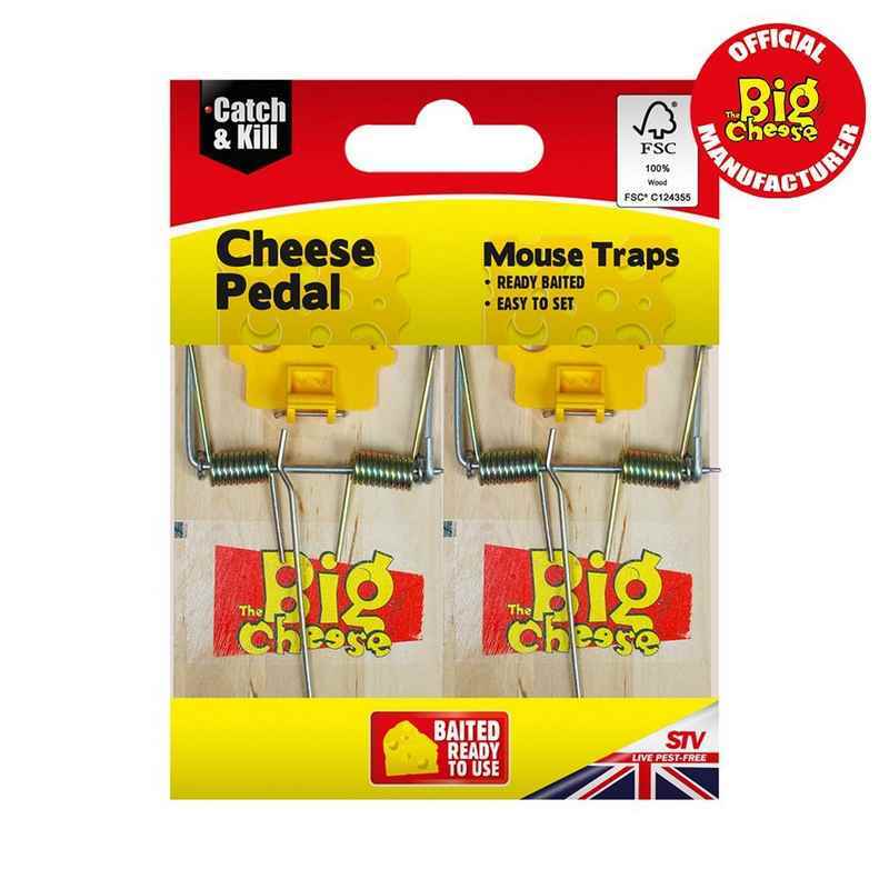 Self Set Wooden Mouse Trap Twin Pack