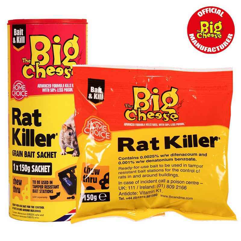 Big Cheese Rat Killer2 Grain Bait Sachet 150g