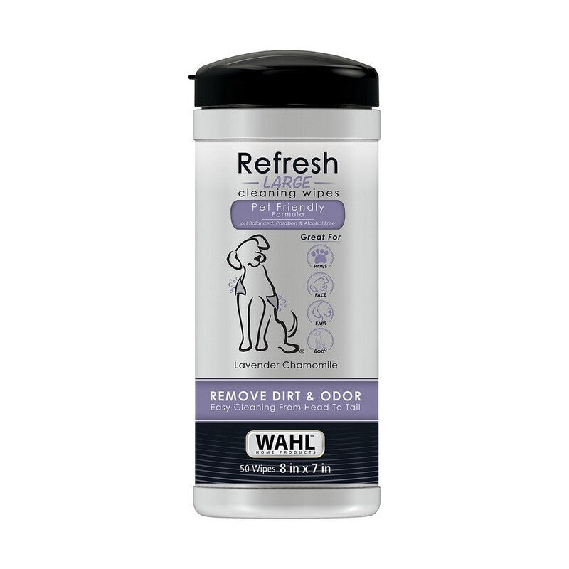 Wahl Cat Refresh Cleaning Wipes Coconut Lime Verbena x 50 Wipes