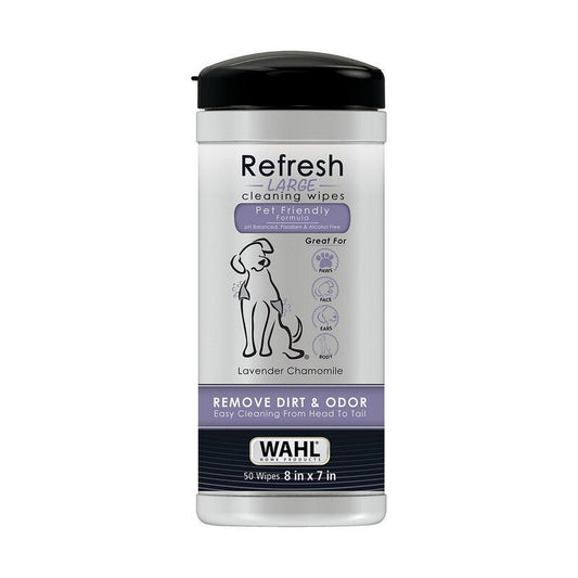 Wahl Cat Refresh Cleaning Wipes Coconut Lime Verbena x 50 Wipes
