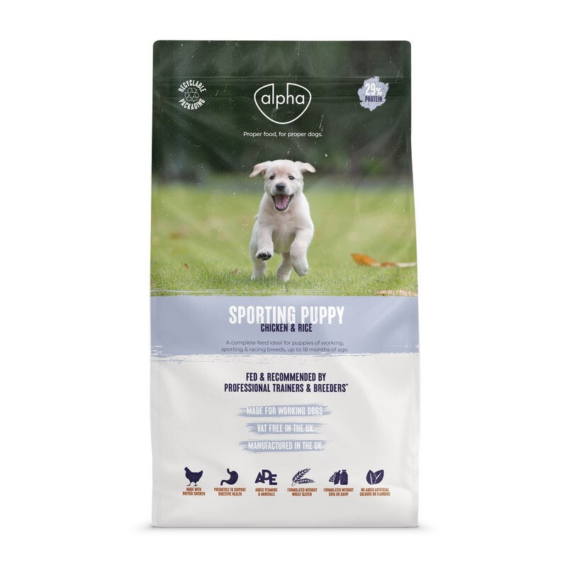 Alpha Sporting Puppy Chicken & Rice 15kg