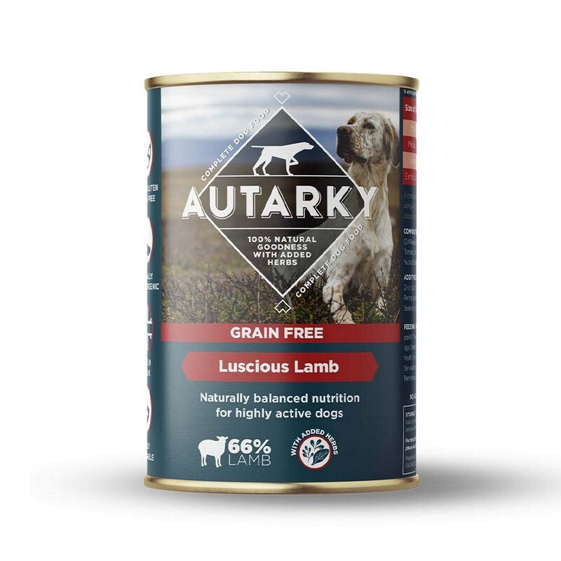 Autarky Grain Free Luscious Lamb Tins 395g x 12