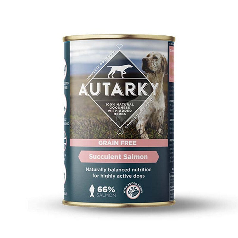 Autarky Grain Free Succulent Salmon Tins 395g x 2