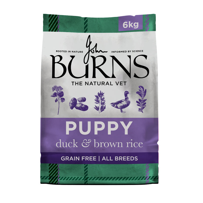 Burns Puppy & Junior Grain Free Duck & Potato 6kg