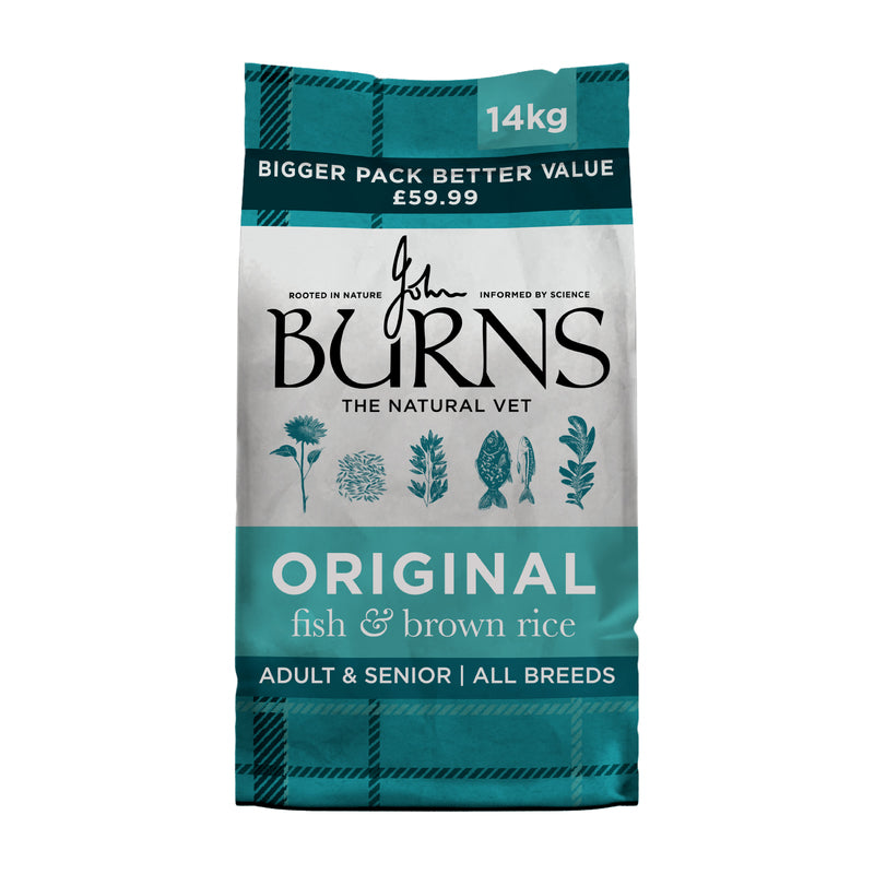 Burns Original Fish & Brown Rice 14kg PMP 59.99