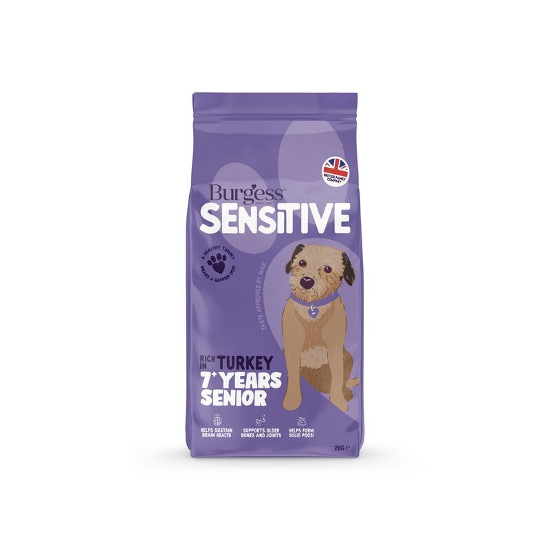 Burgess Sensitive Senior 7+ Turkey