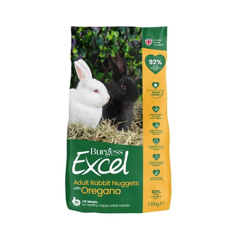 Burgess Excel Adult Rabbit Nuggets with Oregano